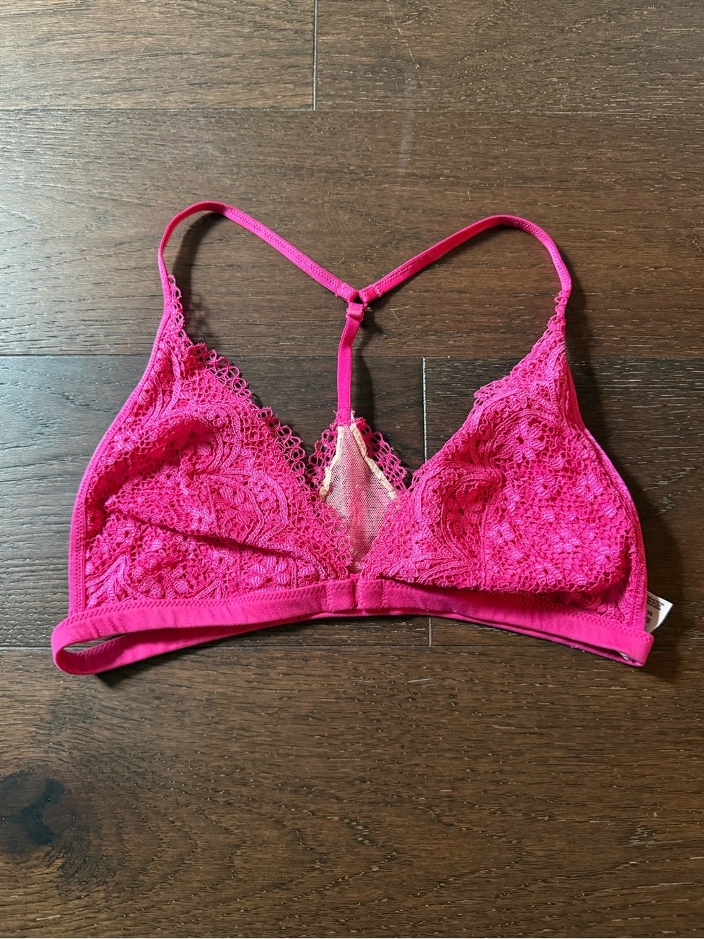 Victoria's Secret Lace Racerback Bralette - Fuchsia Pink